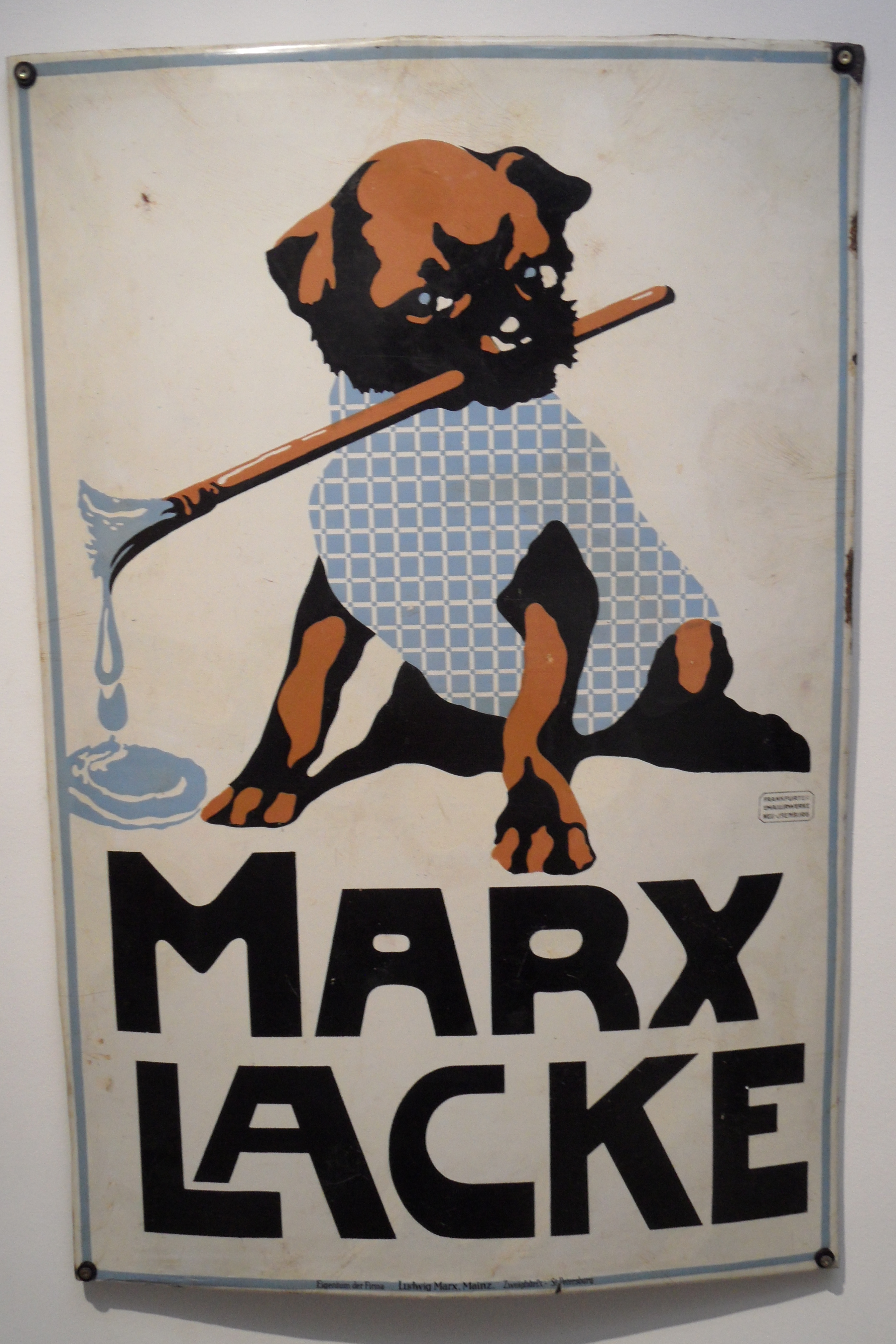 Reklamebild Marx-Lacke