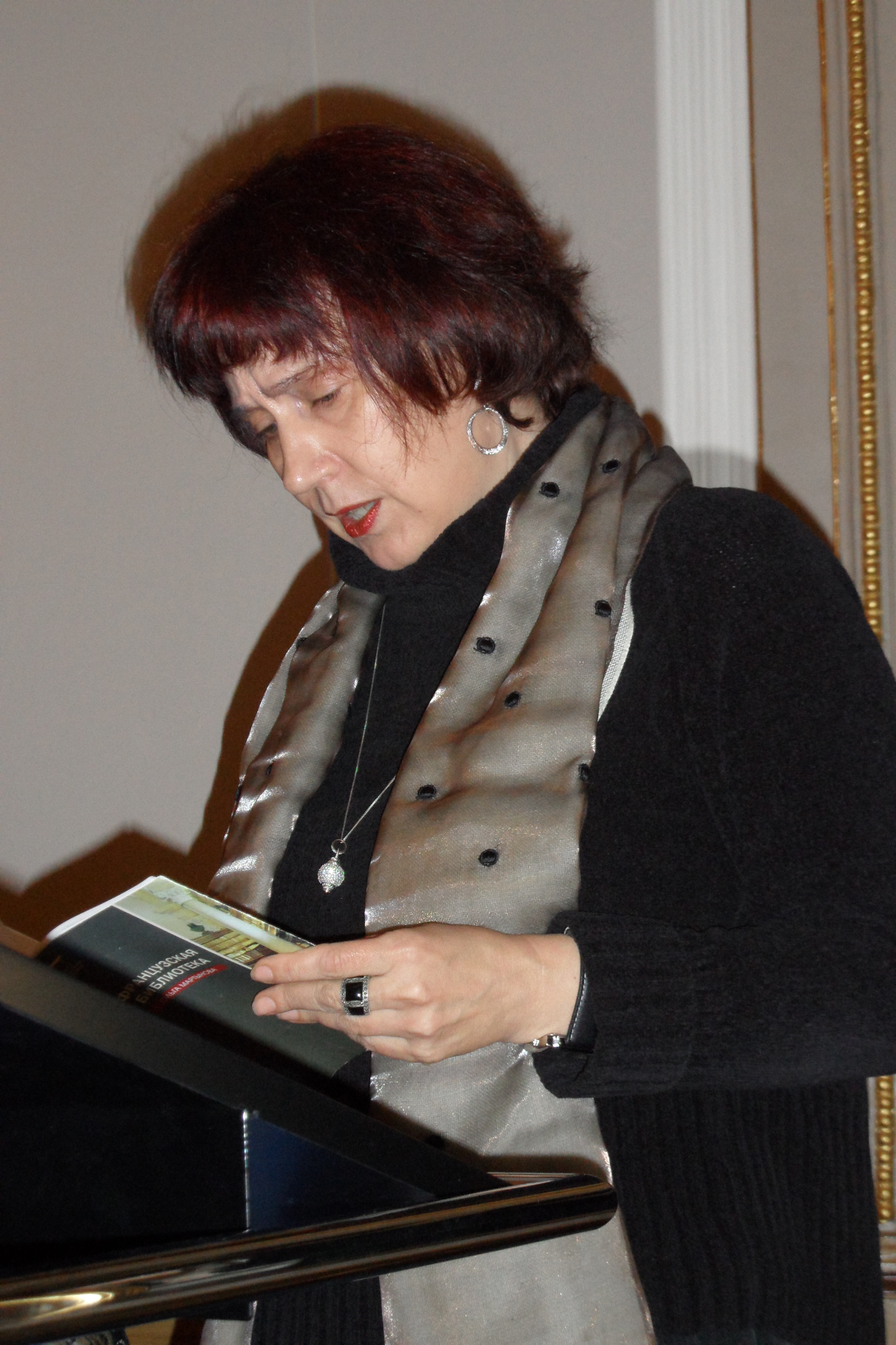 Olga Martynowa in der Villa Buechner